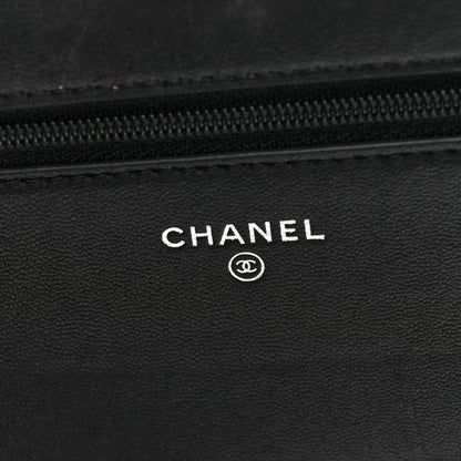 Chanel Velvet Mirror Embellished Boy Wallet On Chain WOC Argent 6 of 10
