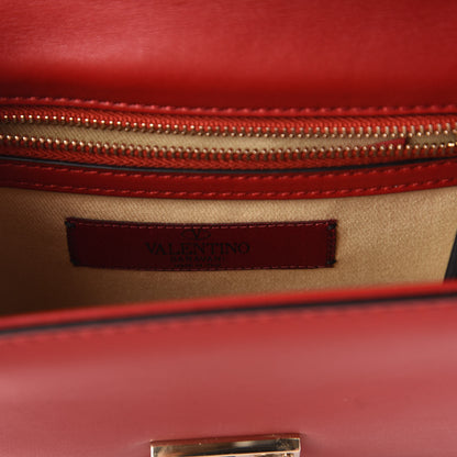 Valentino Garavani Vitello Small Glam Lock Rockstud Flap Red 8 of 9