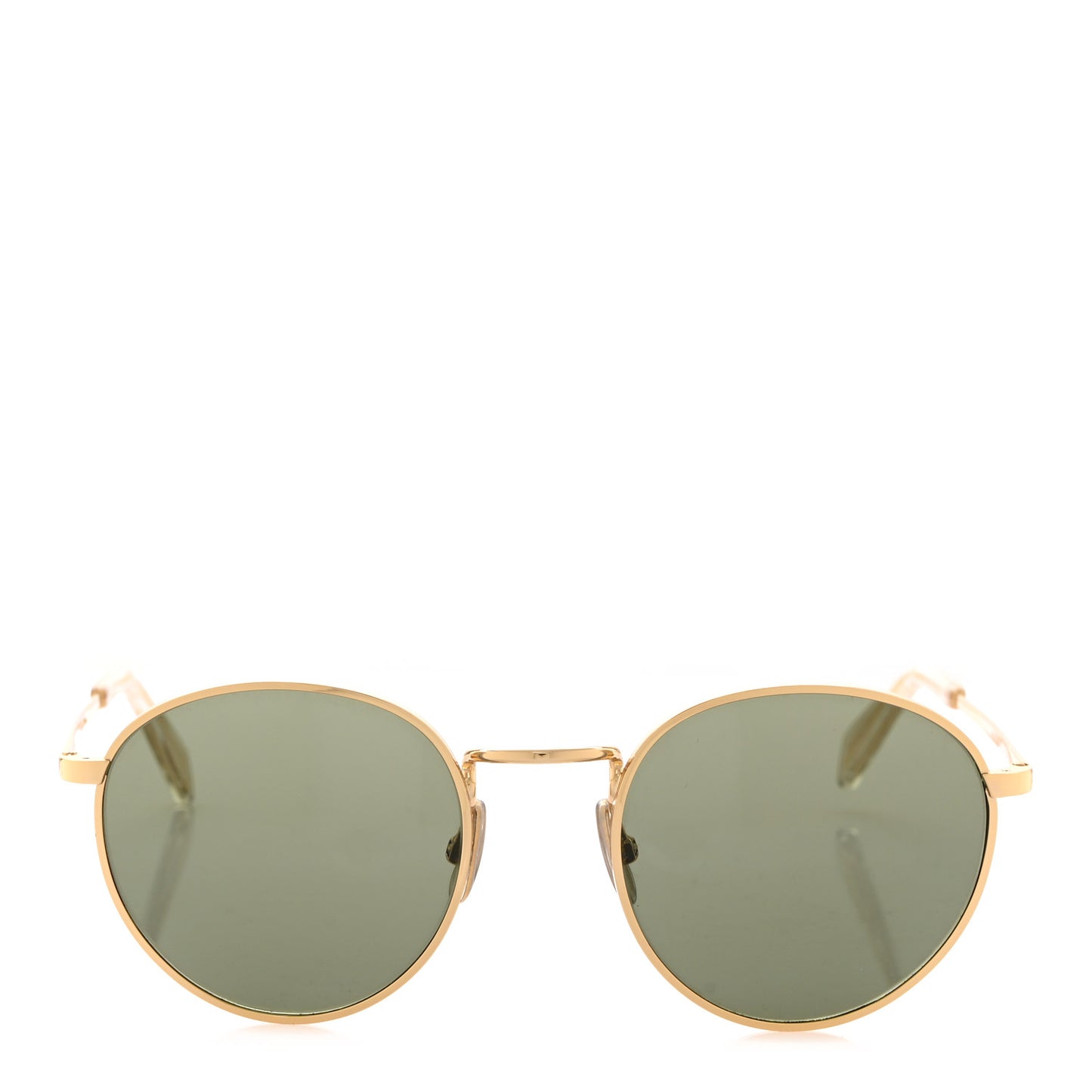 Metal Round Sunglasses CL40100U Gold