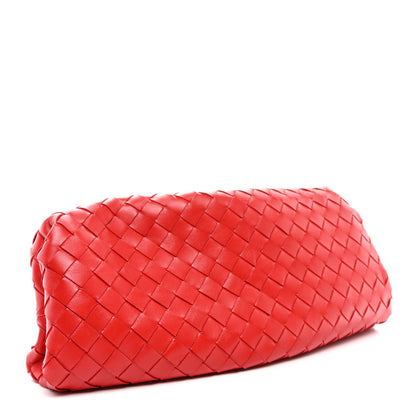 Bottega Veneta Nappa Maxi Intrecciato The Pouch Oversized Clutch Bright Red 4 of 8