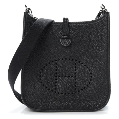 Hermes Taurillon Clemence Evelyne TPM Black 1 of 11
