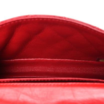 Chanel Aged Calfskin Quilted 2.55 Reissue Flap Belt Bag Red 5 of 10