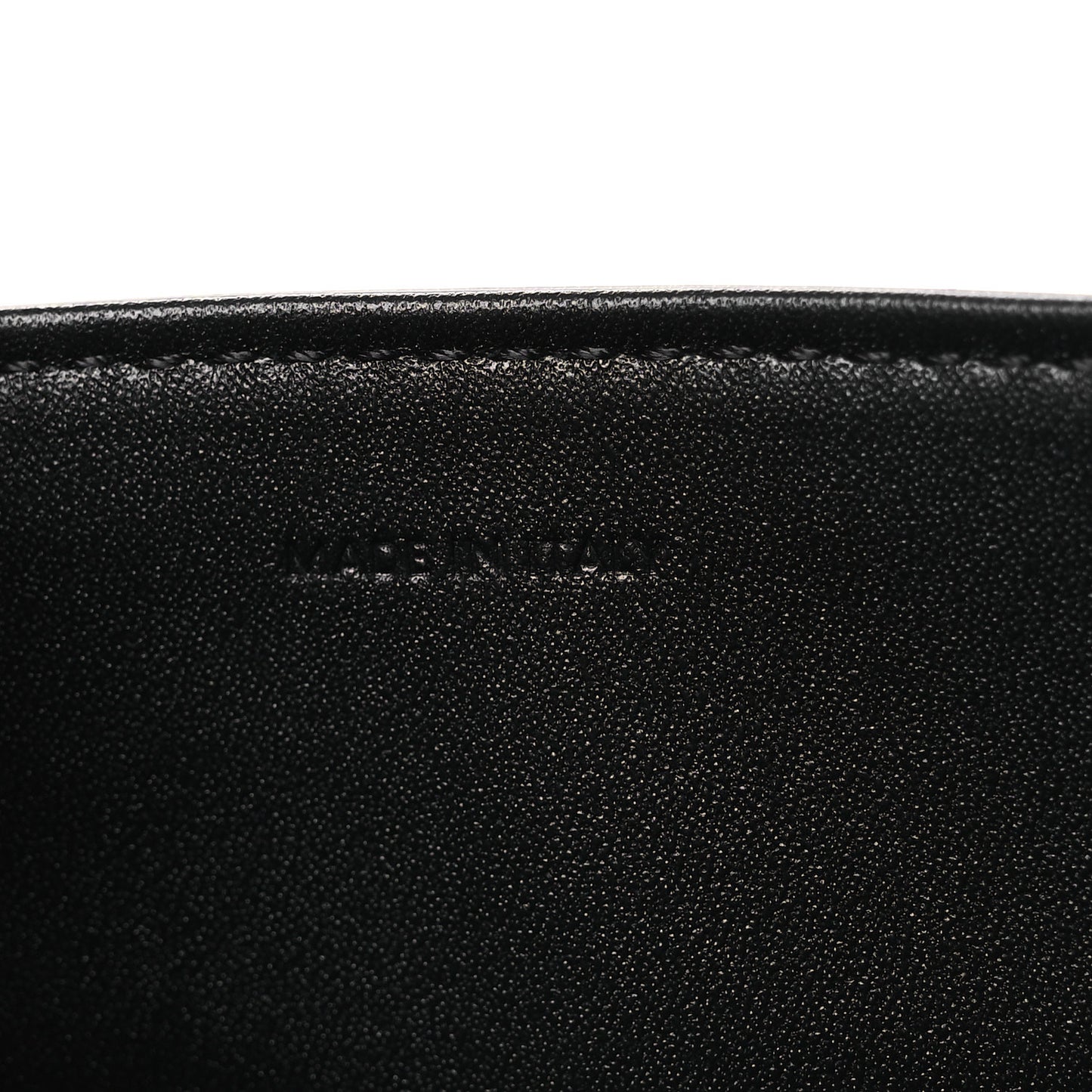 Satinated Calfskin Mini 16 Top Handle Bag Black