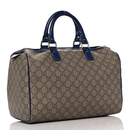 Gucci GG Plus Monogram Medium Boston USA Flag Unicef Duffle Blue 3 of 18
