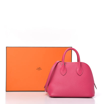 Hermes Chevre Mysore Mini 1923 Bolide Rose Shocking 10 of 10