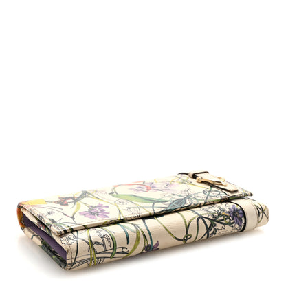 Gucci Calfskin Flora Nice Wallet White 4 of 7