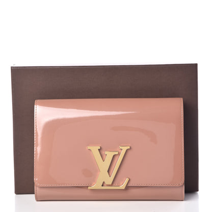 Louis Vuitton Patent Louise New Sobe Clutch Rose Velours 7 of 7