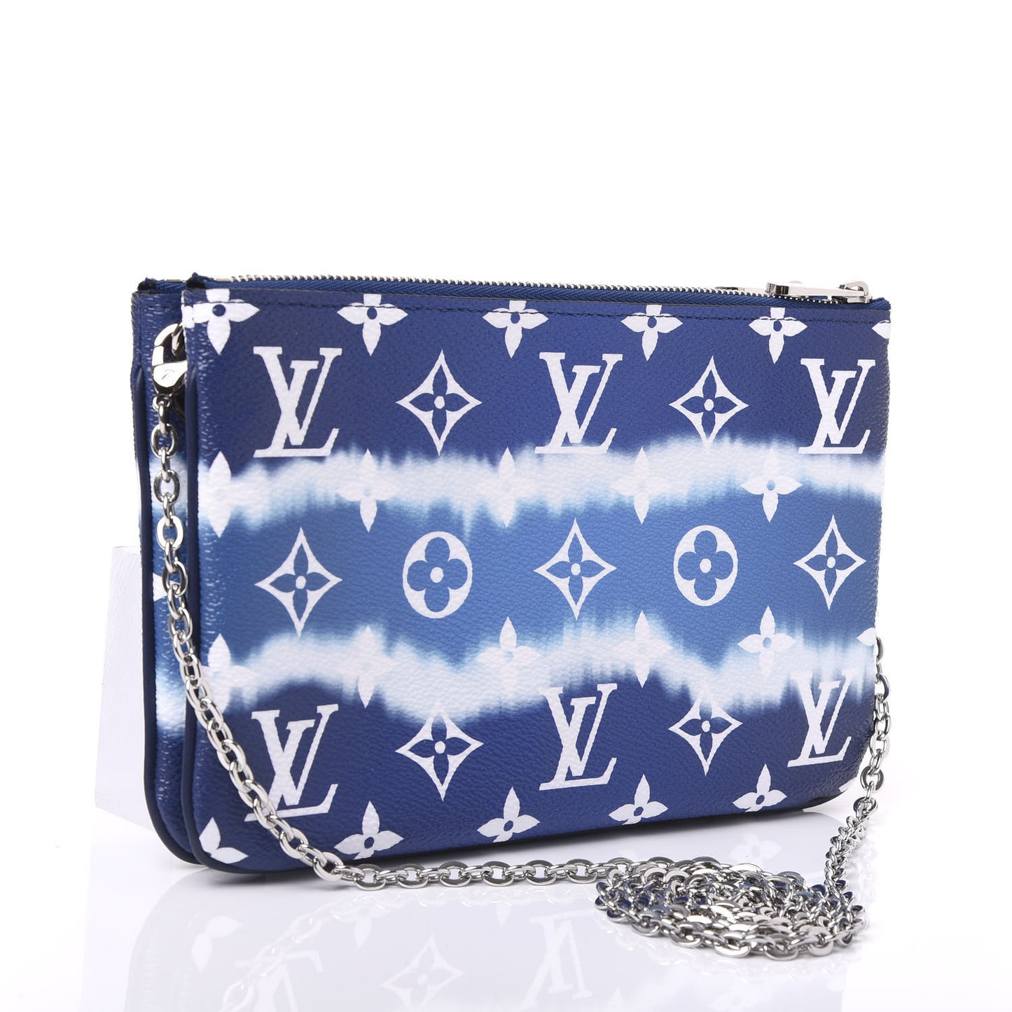 Monogram Giant Escale Double Zip Pochette Blue