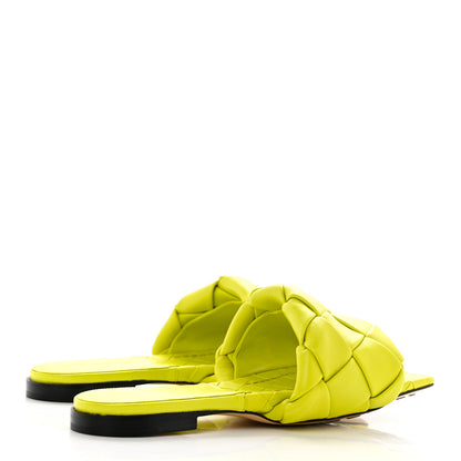 Bottega Veneta Nappa Maxi Intrecciato Lido Flat Sandals 37.5 Kiwi 4 of 7