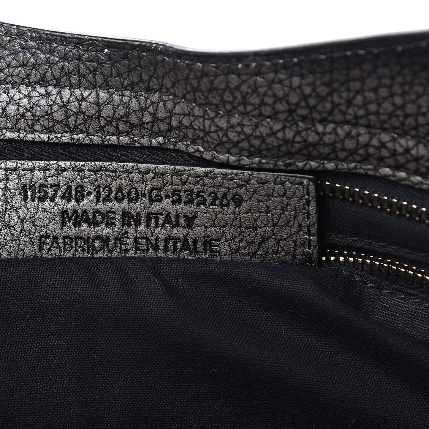 Grained Calfskin Classic Gold Hardware City Ombre Grey Gradient