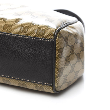 Gucci Crystal Monogram Medium Charmy Shoulder Bag Dark Brown 9 of 10