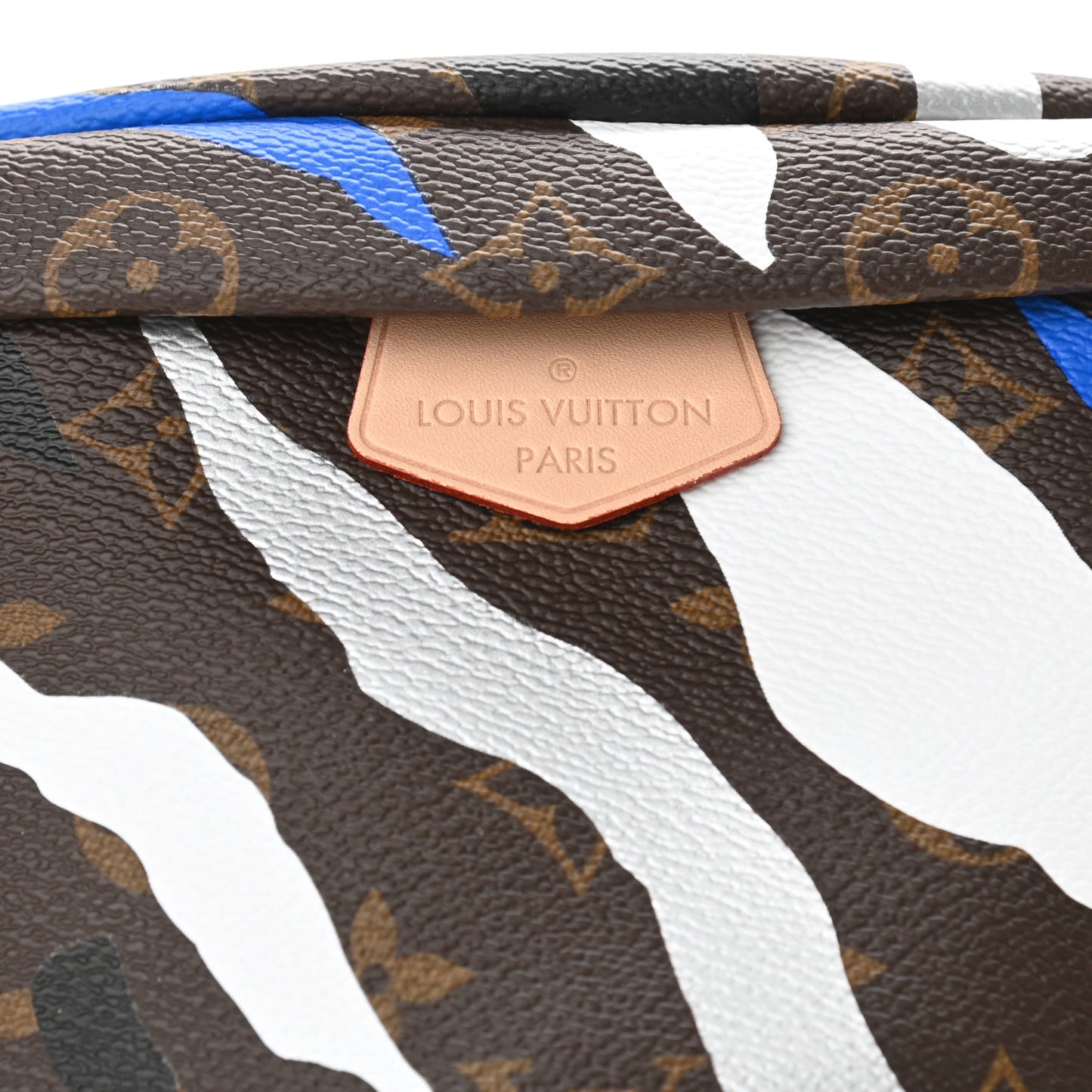 X LOL Monogram Bumbag Blue Silver