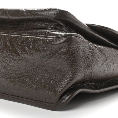 Saint Laurent Crinkled Calfskin Matelasse Monogram Medium Niki Chain Satchel Faggio 14 of 14