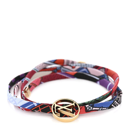 Louis Vuitton Silk Be Mindful Circle LV Wrap Bracelet Multicolor 1 of 5