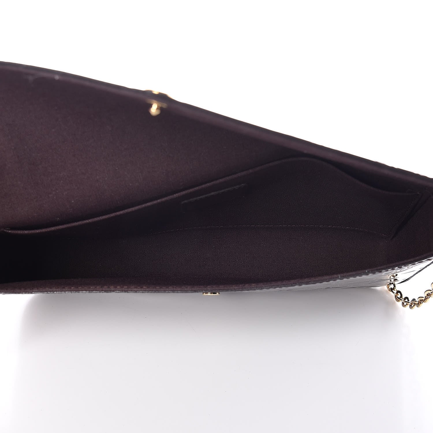Louis Vuitton Vernis Pochette Felicie Chain Wallet Amarante 6 of 13