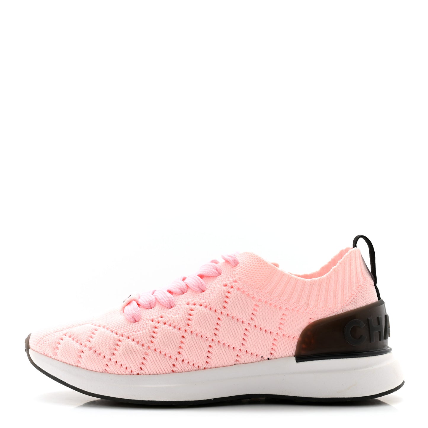 Mixed Fibers Quilted Womens CC Sneakers 36.5 Light Pink
