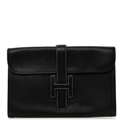 Hermes Evergrain Jige PM Clutch Black 1 of 8
