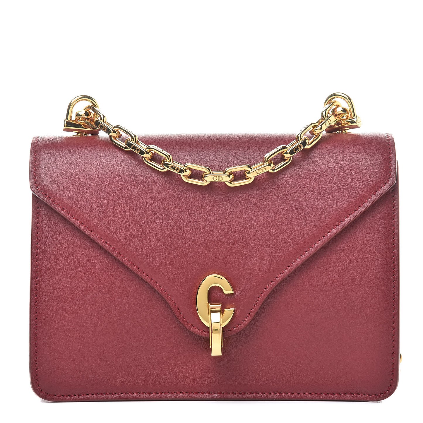 Smooth Calfskin Mini C'est Flap Bag Red
