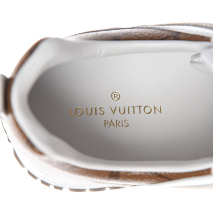 Louis Vuitton Suede Reverse Monogram Run Away Sneakers 37 White 5 of 10