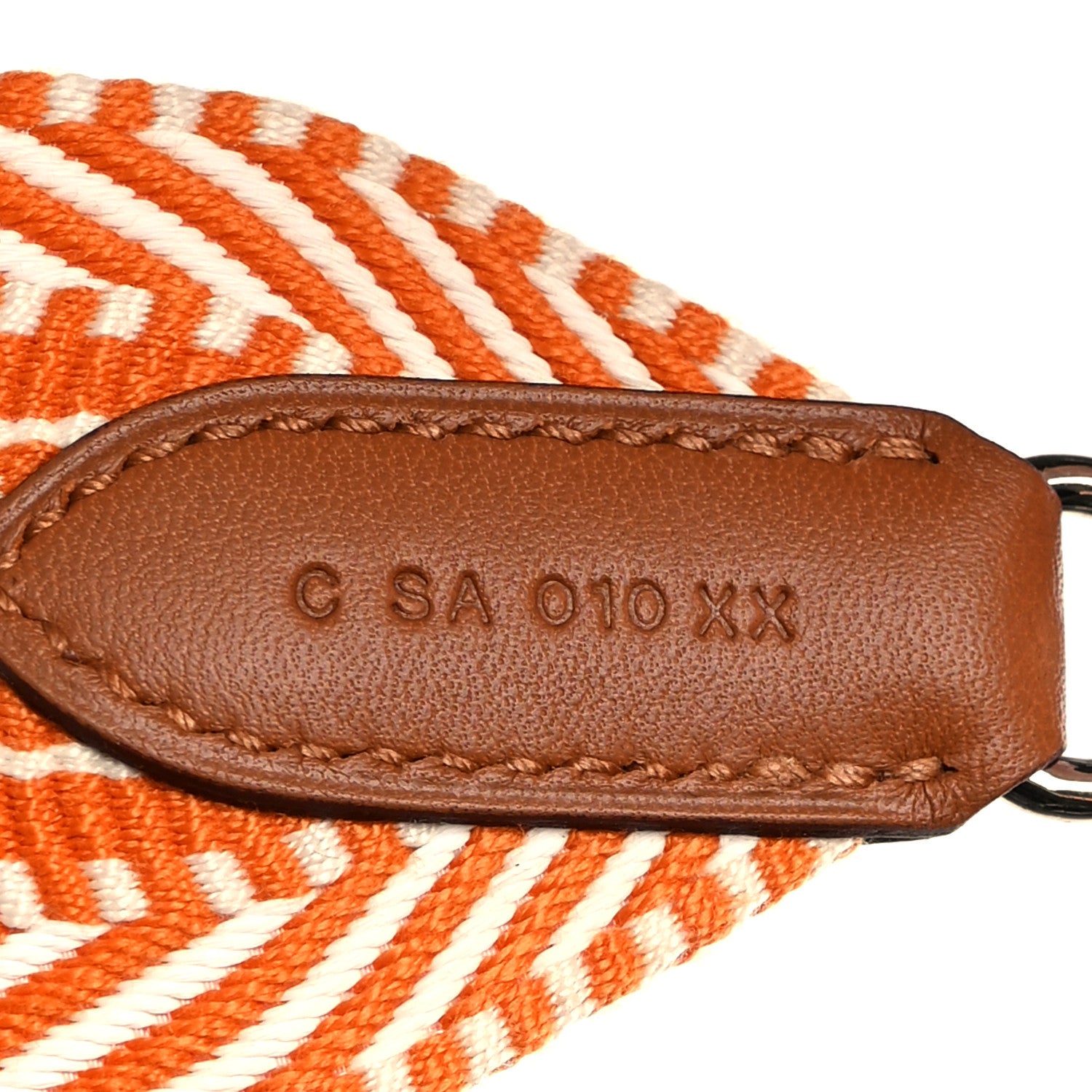 Hermes Toile Swift 50mm Sangle Cavale Shoulder Strap Ecru Abricot 4 of 6