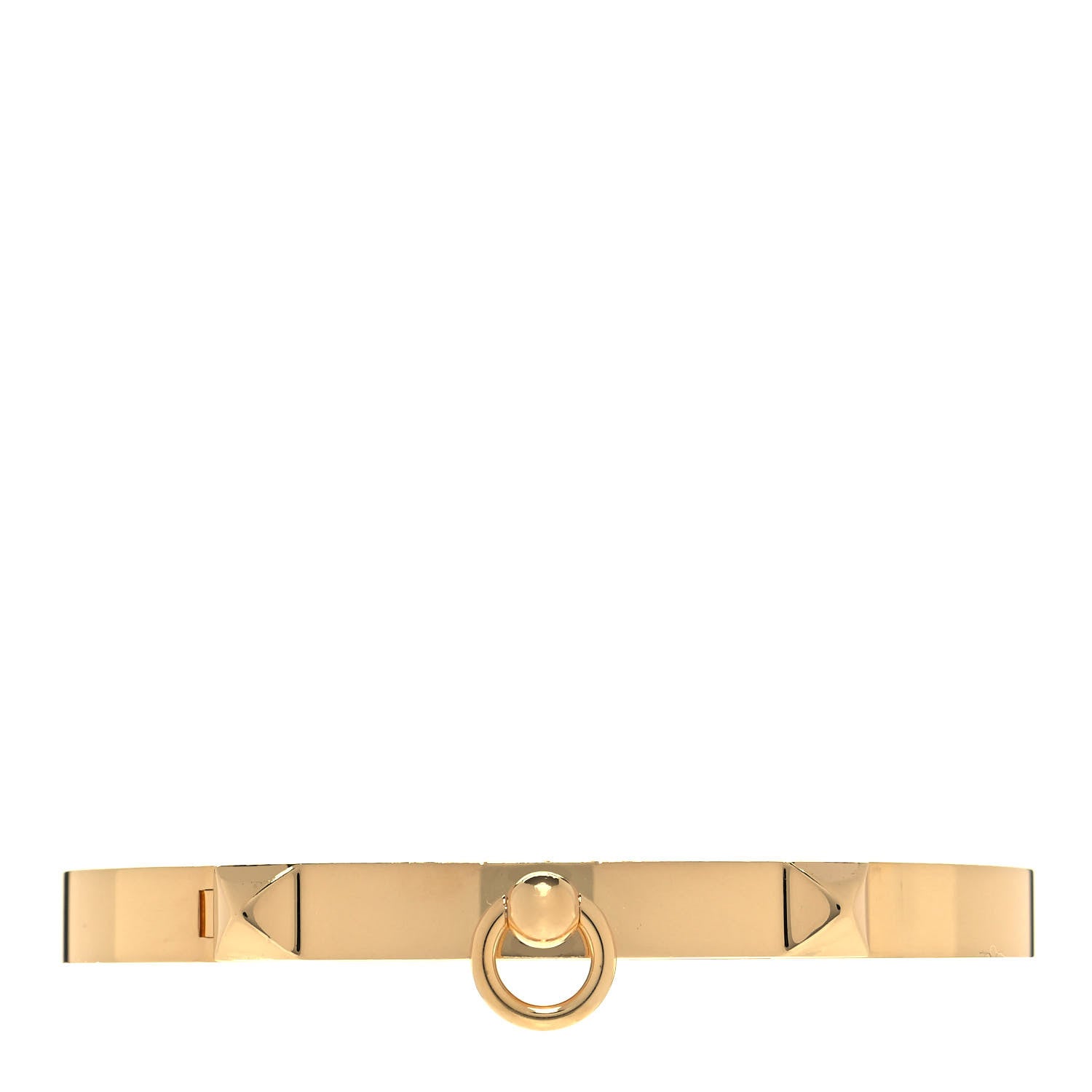 Hermes 18K Yellow Gold PM Collier De Chien Bracelet ST 1 of 4