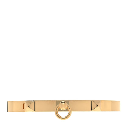 Hermes 18K Yellow Gold PM Collier De Chien Bracelet ST 1 of 4