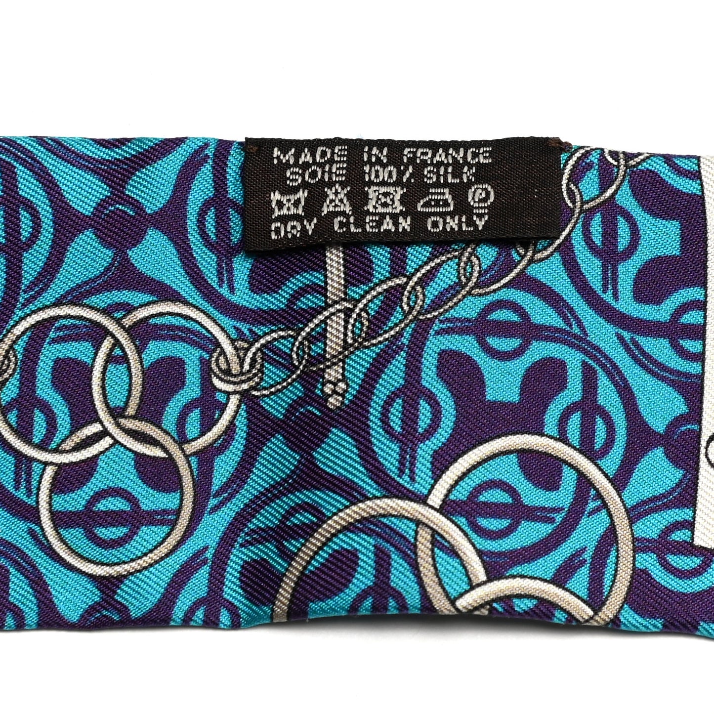 Silk Mors Et Gourmettes Remix Twilly Bleu Roy Turquoise Prune