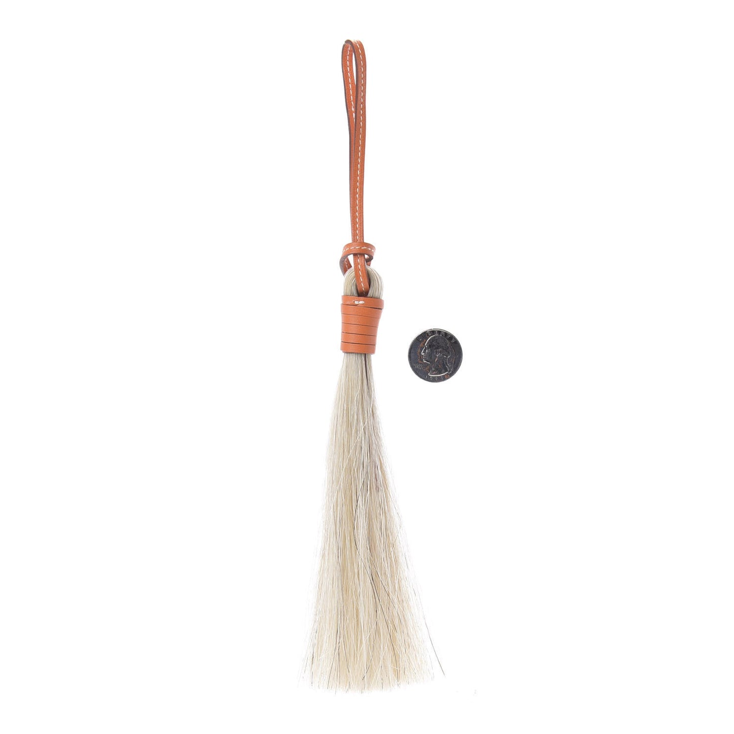 Horse Hair Swift Paddock Tassel Bag Charm Orange