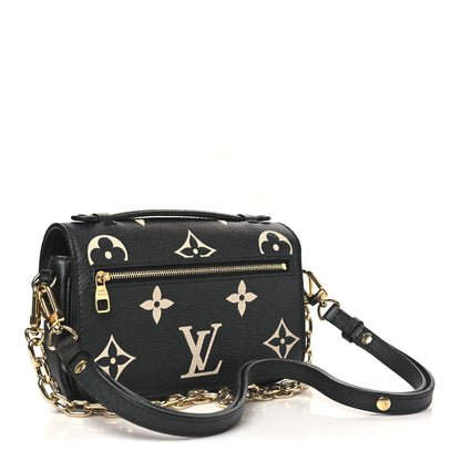 Louis Vuitton Empreinte Monogram Giant Pochette Metis East West Black Beige 3 of 9