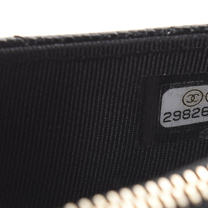 Chanel Caviar Quilted CC Zip Card Holder Black 6 of 6