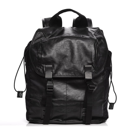 Lanvin Calfskin Paper Style Backpack Black 1 of 8