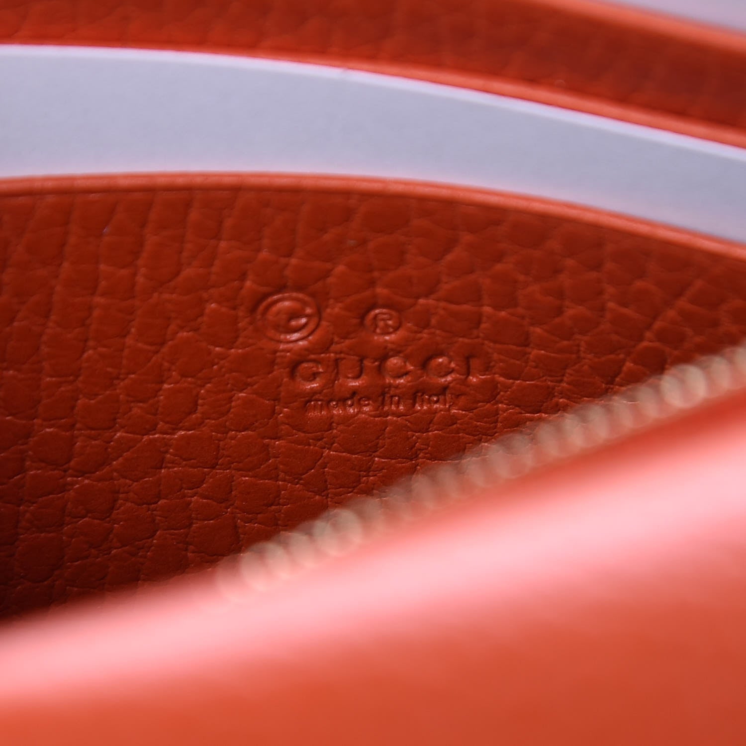Gucci Dollar Calfskin Medium Betty Chain Wallet Sun Orange 7 of 9