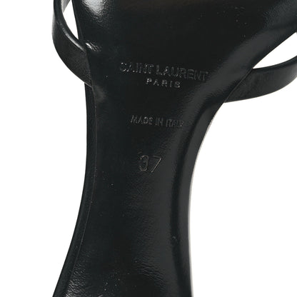 Saint Laurent Calfskin Carla 60 Mule Sandals 37 Black 6 of 8