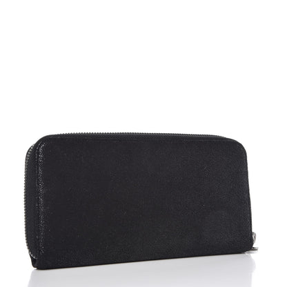 Stella McCartney Shaggy Deer Falabella Box Continental Wallet Black 3 of 7
