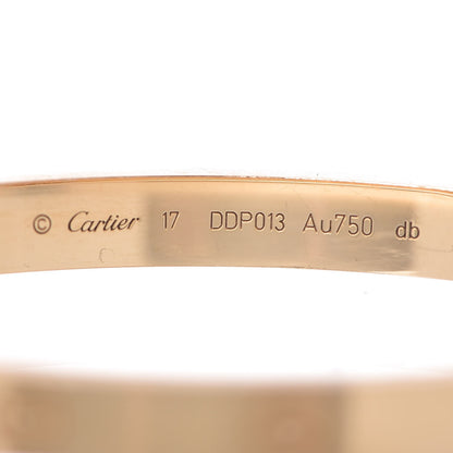 Cartier 18K Yellow Gold LOVE Bracelet 17 5 of 7