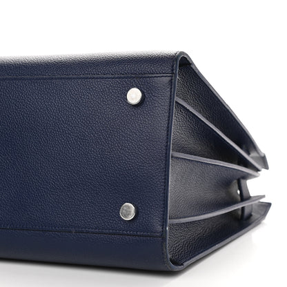 Saint Laurent Grained Calfskin Small Sac De Jour Navy 8 of 10