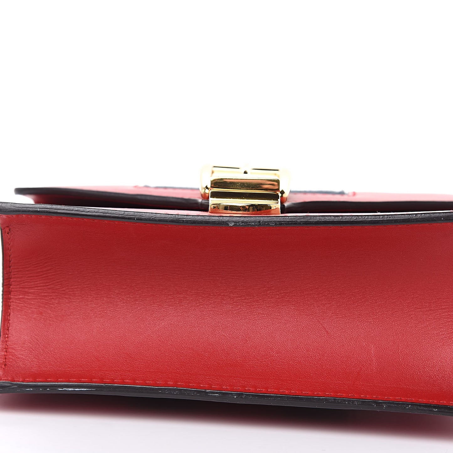 Calfskin Mini Sylvie Chain Shoulder Bag Hibiscus Red