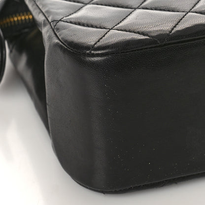 Chanel Lambskin Quilted Shoulder Bag Black 7 of 9