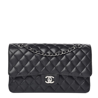 Chanel Caviar Quilted Medium Double Flap Black 1 of 12