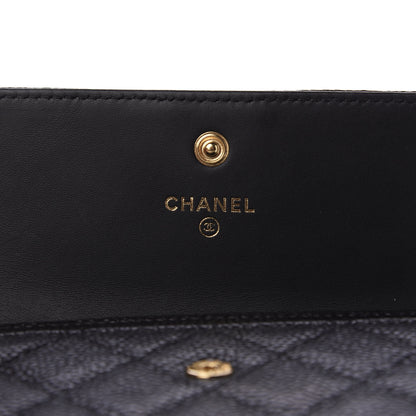 Chanel Caviar Quilted Small Boy Flap Wallet Black 5 of 8