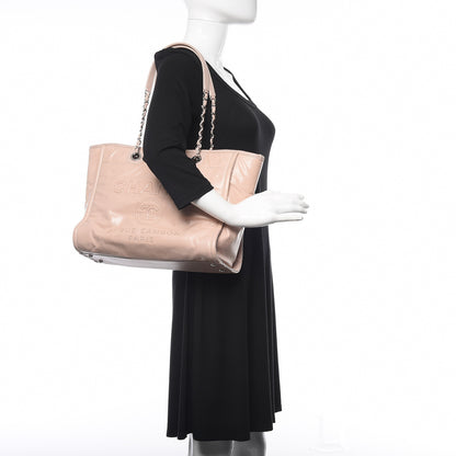 Chanel Glazed Calfskin Small Deauville Tote Light Pink 2 of 10