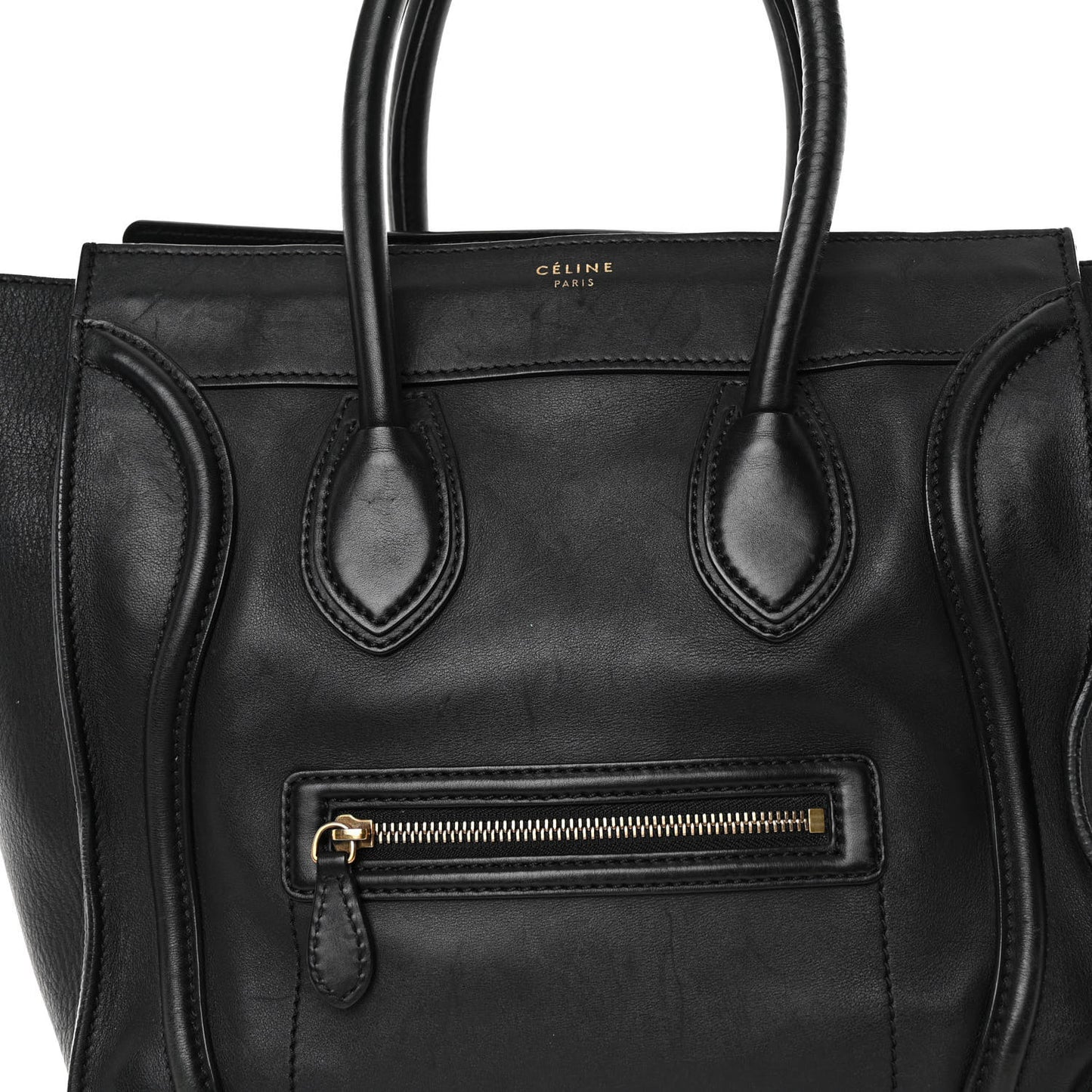 Smooth Calfskin Mini Luggage Black