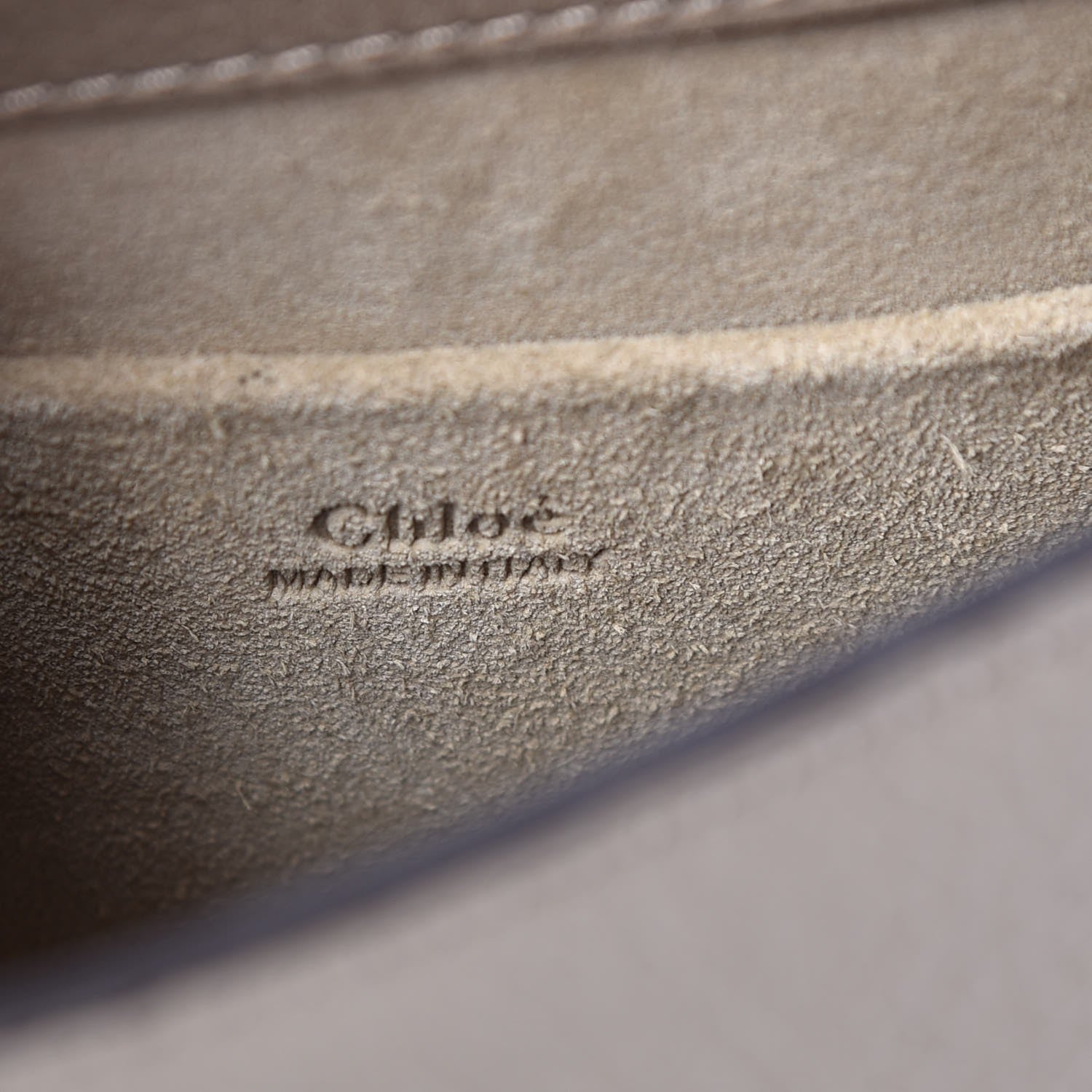 Chloe Calfskin Suede Small Nile Bracelet Bag Motty Grey 7 of 8