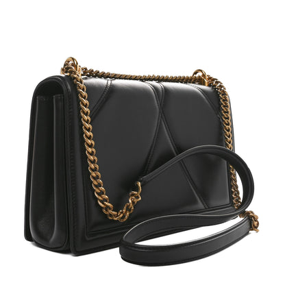 Dolce & Gabbana Calfskin Large Devotion Crossbody Bag Black 3 of 10