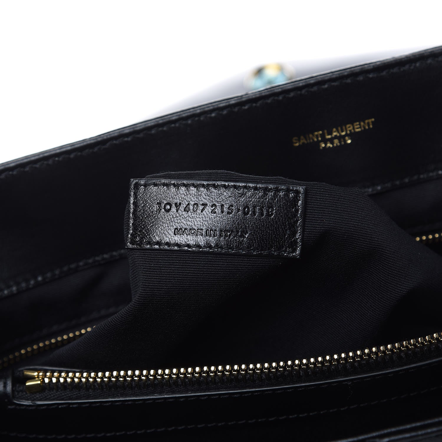 Saint Laurent Calfskin Y Quilted Monogram Large Loulou Chain Satchel Black 7 of 11