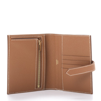 Hermes Epsom Bearn Compact Wallet Gold 5 of 8
