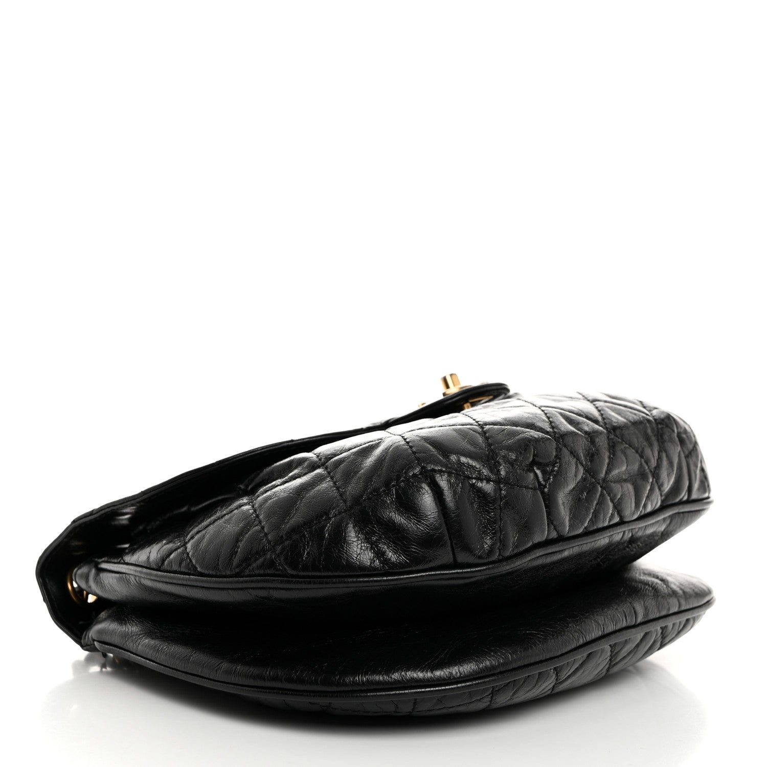 Chanel Calfskin Quilted Medium Bubble CC Flap Black 4 of 10