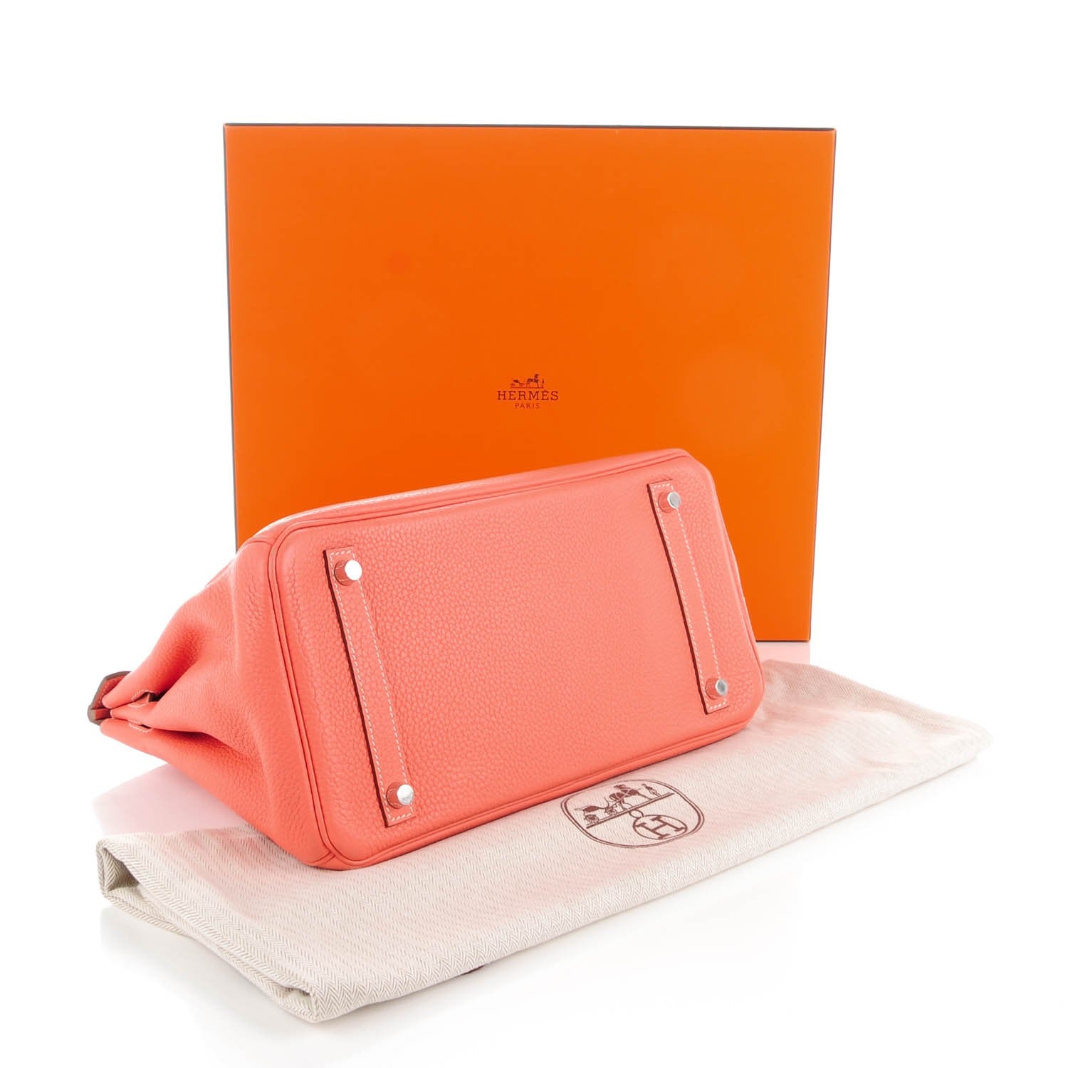Hermes Clemence Birkin 30 Crevette 5 of 26
