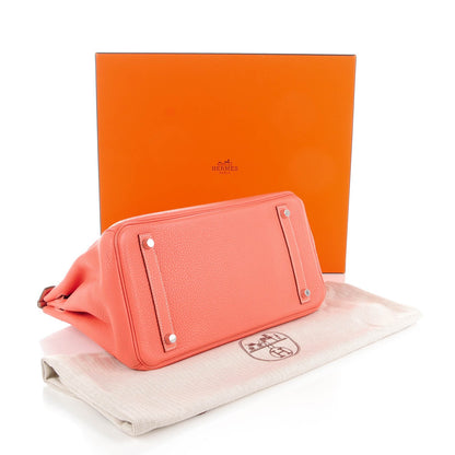 Hermes Clemence Birkin 30 Crevette 5 of 26