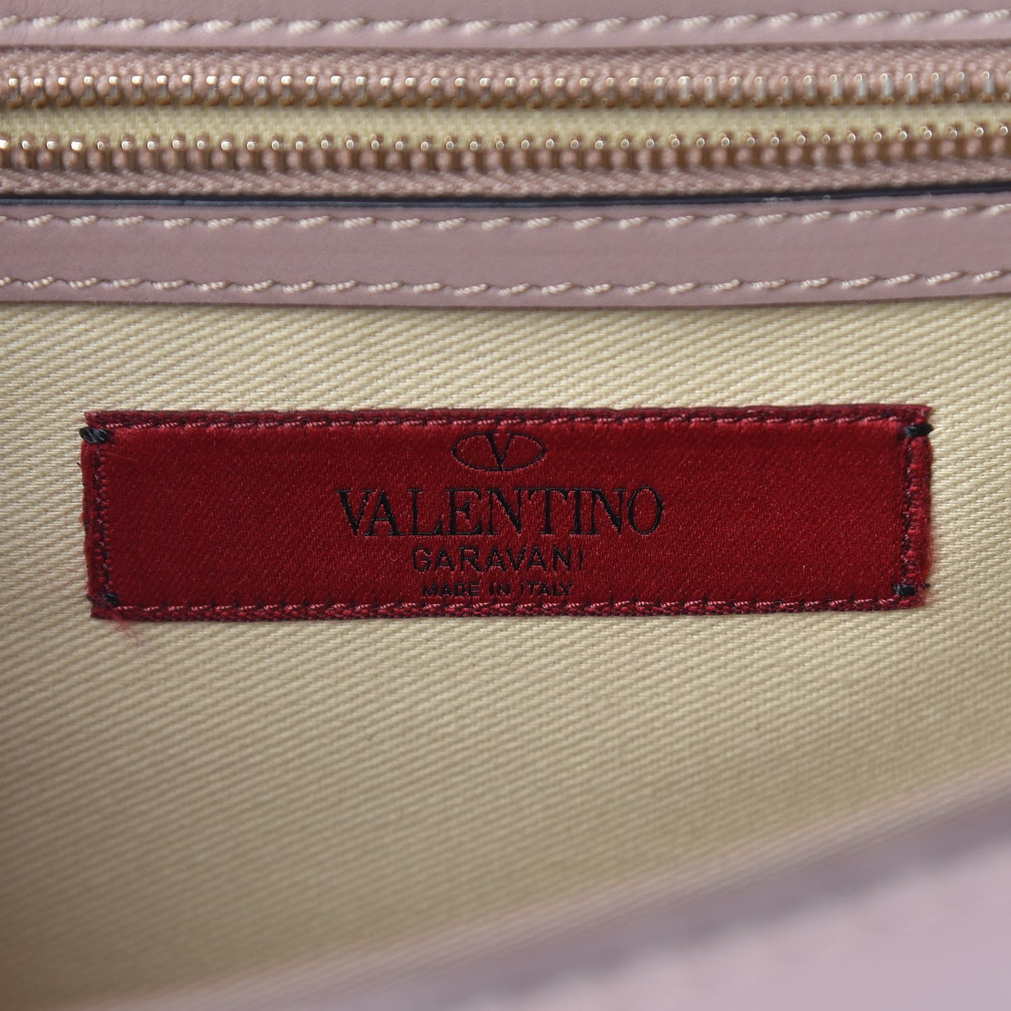 Vitello Medium Glam Lock Rockstud Flap Poudre